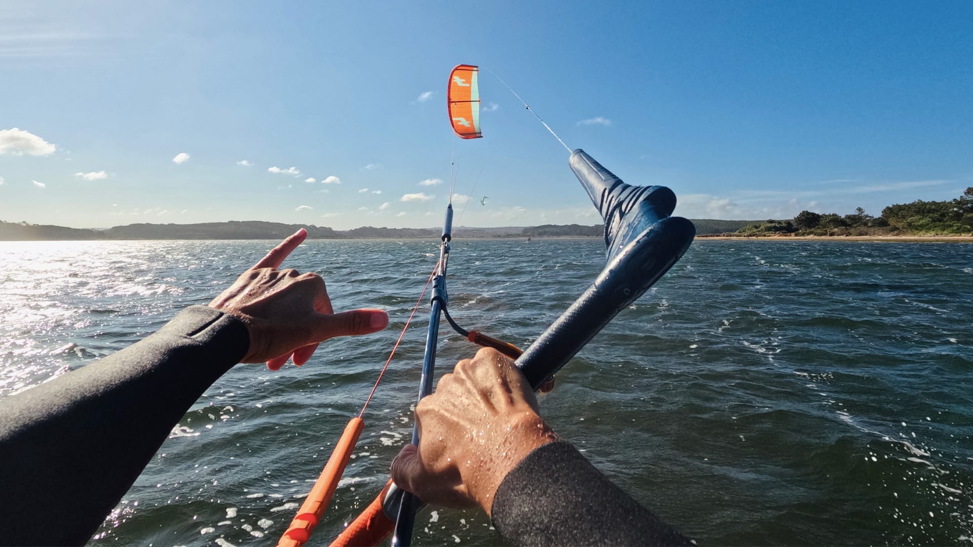 Kitesurfing equipment hire on the Obidos lagoon in Portugal