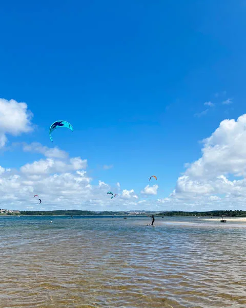 Kitesurf Lagoa de Óbidos - spot de kitesurf em Portugal 3 onde fazer kitesurf perto de lisboa