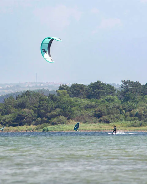Kitesurf Lagoa de Óbidos - spot de kitesurf em Portugal 1 onde aprender a fazer kitesurf em portugal