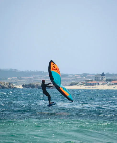 learning wingfoil near lisbon