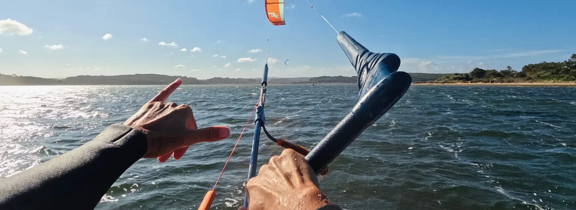 Kitesurfing equipment hire on the Obidos lagoon in Portugal